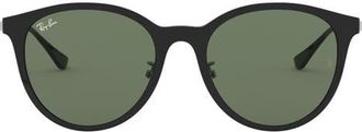 Ray-Ban 55mm Square Sunglasses in Black /Dark Green at Nordstrom