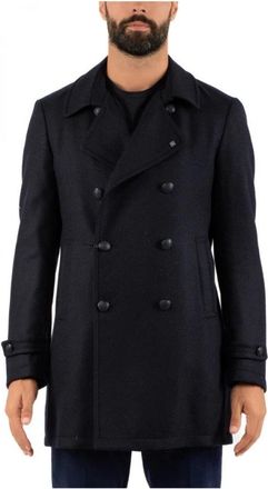Tagliatore Trenchcoat - Heren - Blazers - Blauw - M - Wol - Jassen
