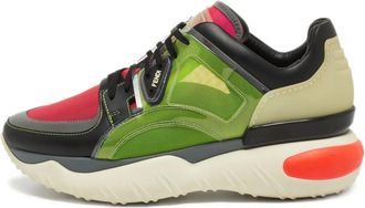 Fendi Sneakers chunky con design color-block - Verde