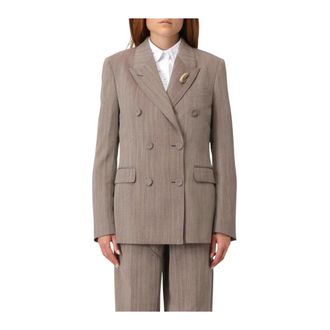 Golden Goose Blazers, female, Brown, M, Double-Breasted Blazer