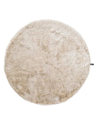benuta Alfombra pelo largo beige &oslash; 160 redondo