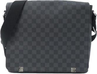 Louis Vuitton Graphite Coated Canvas Shoulder Bag (Pre-Owned)