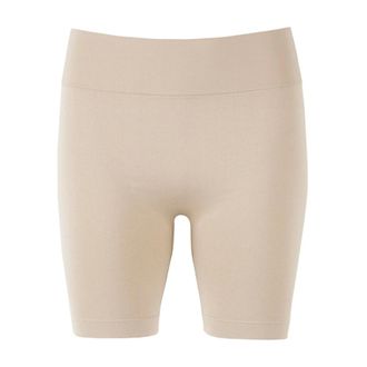 Saint Tropez Hoge Taille Microfiber Shorts Naakt - Dames - Ondergoed - Beige - Maat: Xl/2Xl