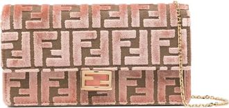 Fendi Baguette clutch met jacquard - Roze