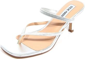 Steve Madden Zilveren Lenden damessandalen - Dames - Muiltjes - Grijs - 40 EU - Schoenen