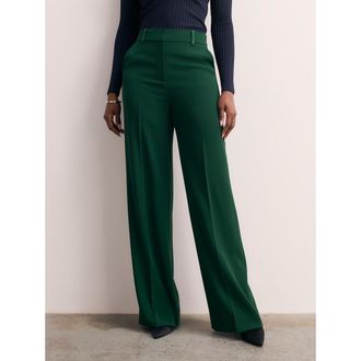 The Fold Adelaide Clever Crepe Pants in Green at Nordstrom, Size 10