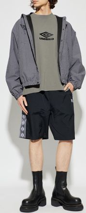 Umbro T-shirt With Embroidered Logo, Mens, Grey