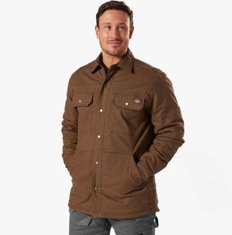 Dickies FLEX DUCK Mens Jacket Timber - Brown - Size X-Large
