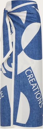Ferragamo Donna Gonna sarong logo Venna Blu