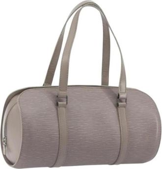 Louis Vuitton Tweedehands leren Louis Vuitton tassen - Dames - Vintage Handtas - Grijs - ONE Size - Vintage