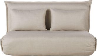 Maisons du monde Sofá cama de 2 plazas beige