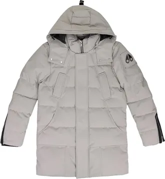 Moose Knuckles Cloud Neoshear parka - men - Recycled Polyester/Polyester/Duck Down/Feather - M - Grey