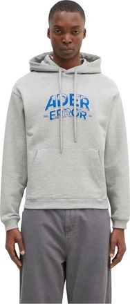 Ader Error Hoodies & sweatvesten, Heren, Grijs, M, Katoen, Edca Hoodie