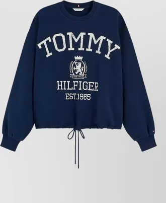 Tommy Hilfiger cotton varsity crest sweatshirt