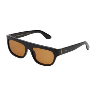Retro Superfuture Sunglasses, unisex, Black, Size: 57 MM ZXO Serioso Refined