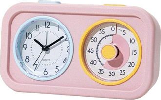 No Brand Temporizador Silencioso Para Ni&ntilde;os, Doble Pantalla, Gestor De Tiempo Visual, Alarma De Estudio, Tareas, Cuenta Atr&aacute;s, Herramienta De Aprendizaje, Vent