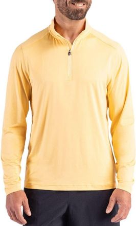 Cutter & Buck Coastline Epic Comfort Half Zip Performance Pullover in Desert at Nordstrom, Size Xxx-Large