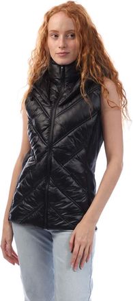 DKNY Dames/Dames Puffer Gilet met Capuchon (Zwart)