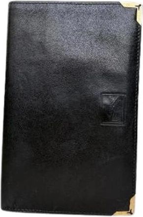 Saint Laurent Pre-owned Wallet - Dames - Vintage Accessoires - Zwart - ONE Size - Leer - Vintage