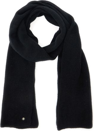 Helen Kaminski Womens Black Cashmere Scarf With Logo Detail Scarfs