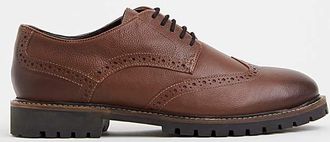 Jacamo Leather Brogues Extra Wide Fit