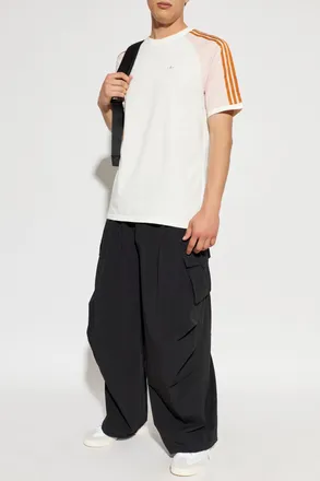 adidas T-shirt With Logo, Mens, Cream