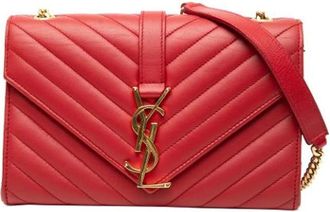 Saint Laurent Pre-owned Cross Body Bags, female, Red, Size: ONE SIZE Pre-owned Vintage Crossbody Bag