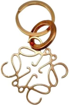 Loewe Vintage, unisex, Geel, ONE Size, Pre-owned Roségouden Sleutelhangers