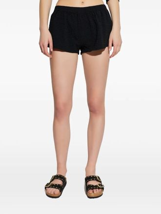 Hunza G seersucker runner shorts - Black