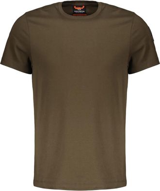 Parajumpers Olijfgroen T-shirt- Zacht en veelzijdig - Heren - T-shirts - Groen - S - Katoen - Tops