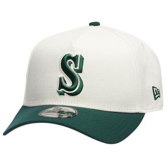 New Era Womens Seattle Mariners Mariners 9Forty A-Frame Cap - Adult White/Dark Green