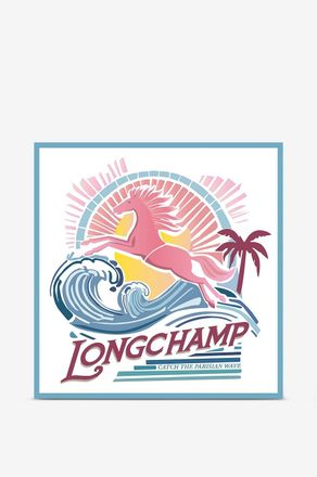 Longchamp Seidentuch mit Surf-Print