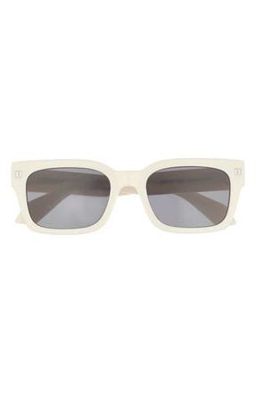 Off-white Midland 53mm Square Sunglasses in Off White/Dark Grey at Nordstrom Rack
