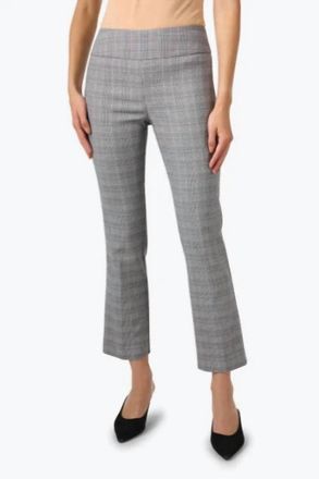 Elliott Lauren Breaking Plaid Pull On Pant In Grey