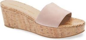 Stuart Weitzman Wedge Sandal in Ballet at Nordstrom Rack, Size 10.5