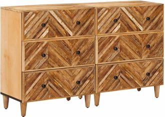 vidaXL Armarios De Almacenamiento 2 Uds. 60 X 33,5 X 75 Cm Marr&oacute;n Vidaxl