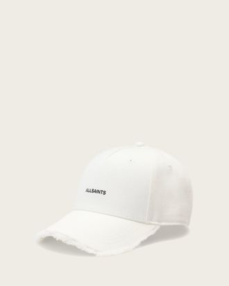 AllSaints Cotton London Frayed Baseball Cap, Size: One Size