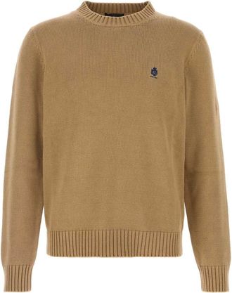 Prada Light Brown Logo Sweaters