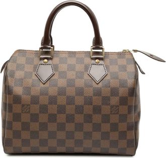 Louis Vuitton 2006 Damier Ebene Speedy 25 boston bag - Marrone