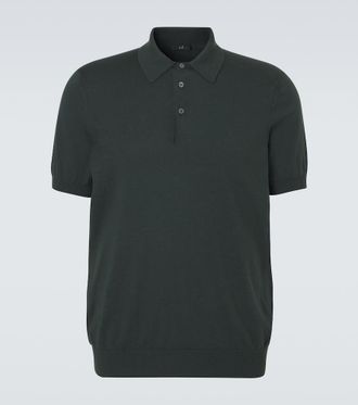 Dunhill Cotton and silk polo sweater