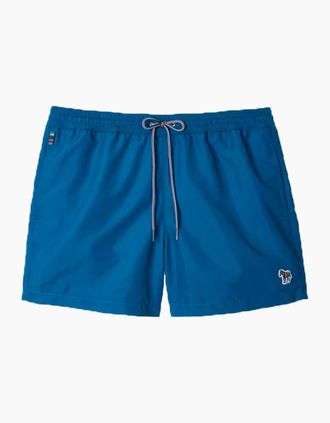 Paul Smith Mens PAUL SMITH ZEBRA SWIM SHORTS BLUE - Size: 32/34