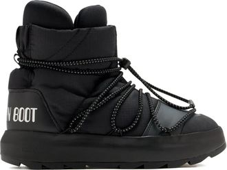 adidas x Moon Boot quilted lace-up boots - unisex - Fabric/Fabric/Rubber/Rubber - 4.5 - Black