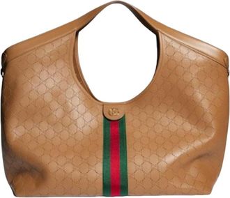 Gucci (WMNS) Gucci Giglio Large Tote Bag Dark Beige 853971-AAG3K-9756