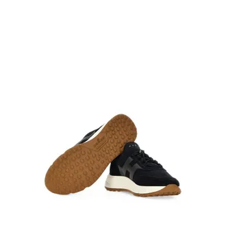 Hogan Mesh and Suede Sneakers - Blue