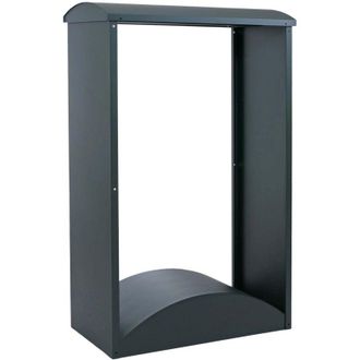 Hhg [nunca Usado] Almac&eacute;n De Le&ntilde;a Hhg-769, Estanter&iacute;a Para Le&ntilde;a/le&ntilde;a Para Chimenea Almac&eacute;n De Madera Cobertizo Para Madera Exterior Metal 160 X 98 X 50 Cm