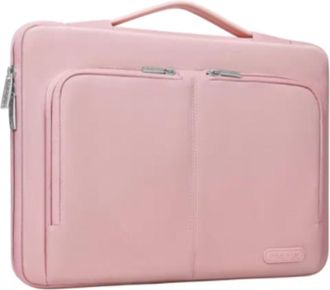 Generic Laptop Bag 13 14 15 16 Inch Laptop Sleeve Bag Notebook Cover Case Waterproof Computer Handbag Briefcase For Men(Pink,13.3 inch)