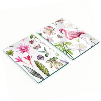 OEM Eleganti E Resistenti, Queste Tavolette In Vetro Stampate Della Collezione Tropical Sono Disponibili Nelle Misure 2x40x52 Cm