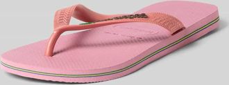 Havaianas Flip Flops mit Logo-Detail in Rosa, Gr&ouml;&szlig;e 35/36