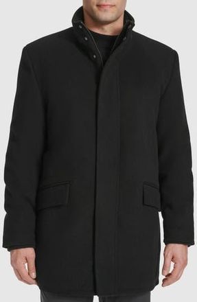 Cole Haan Stand Collar Wool Blend Car Coat in Black at Nordstrom Rack, Size Xx-Large