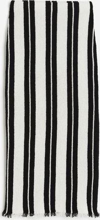 H&M Gestrickter Jupe - White